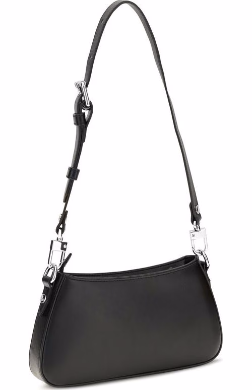 Vivienne Westwood Black Calf Leather Bos Taurus Shoulder Bag