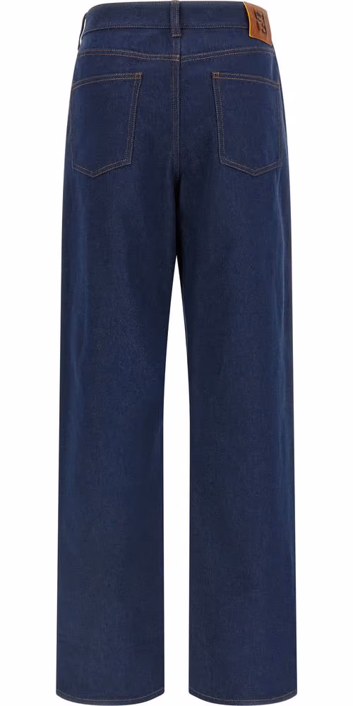 Fendi Blue Cotton Jeans Denim