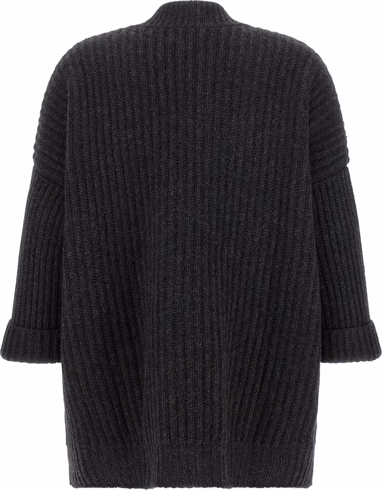 BE YOU Gray Cashmere Cardigan