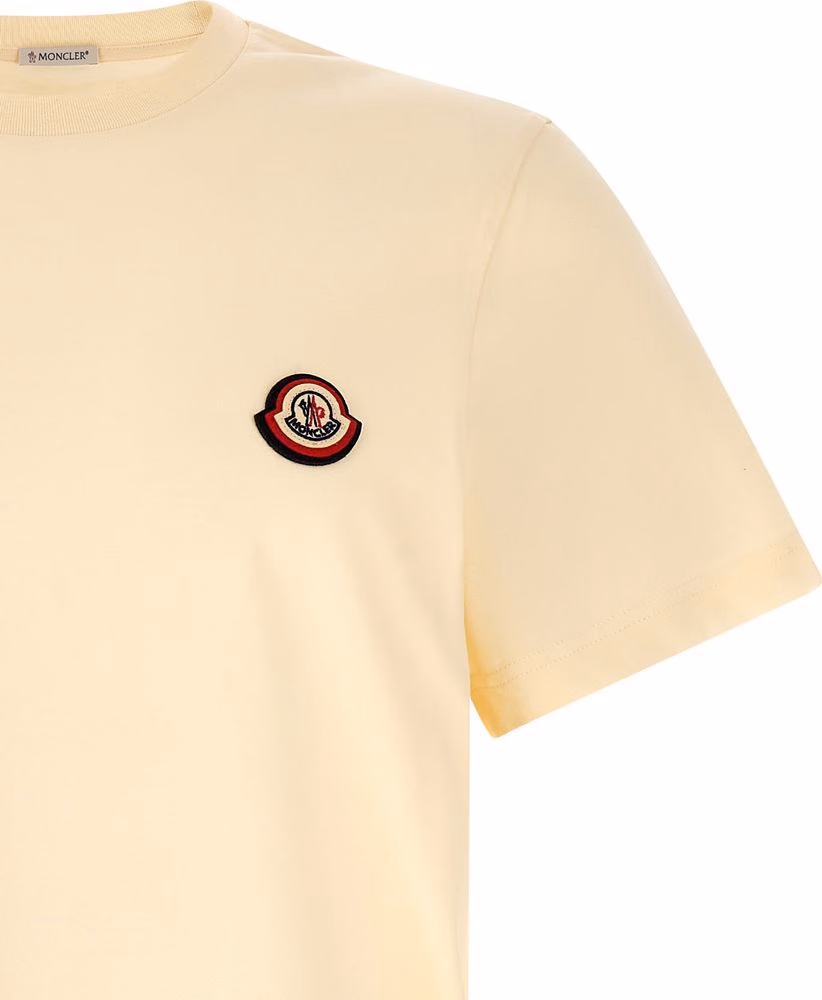 Moncler White Cotton T-Shirt