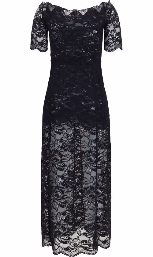 Rabanne Black Polyamide Long Dress