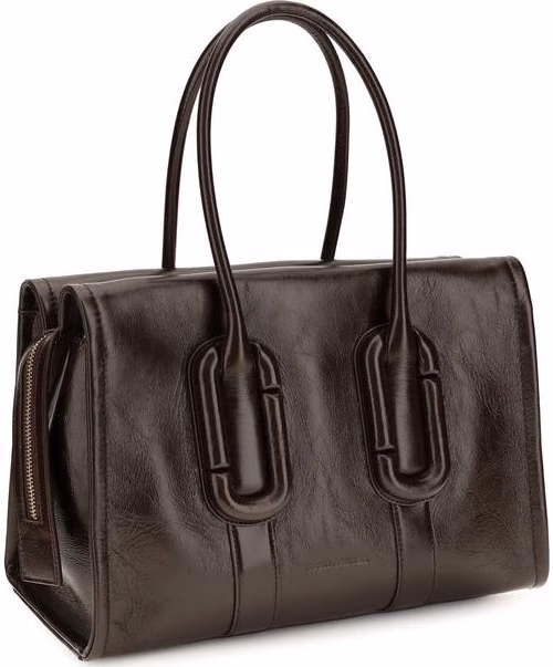 Marc Jacobs Brown Calf Leather Bos Taurus Shoulder Bag
