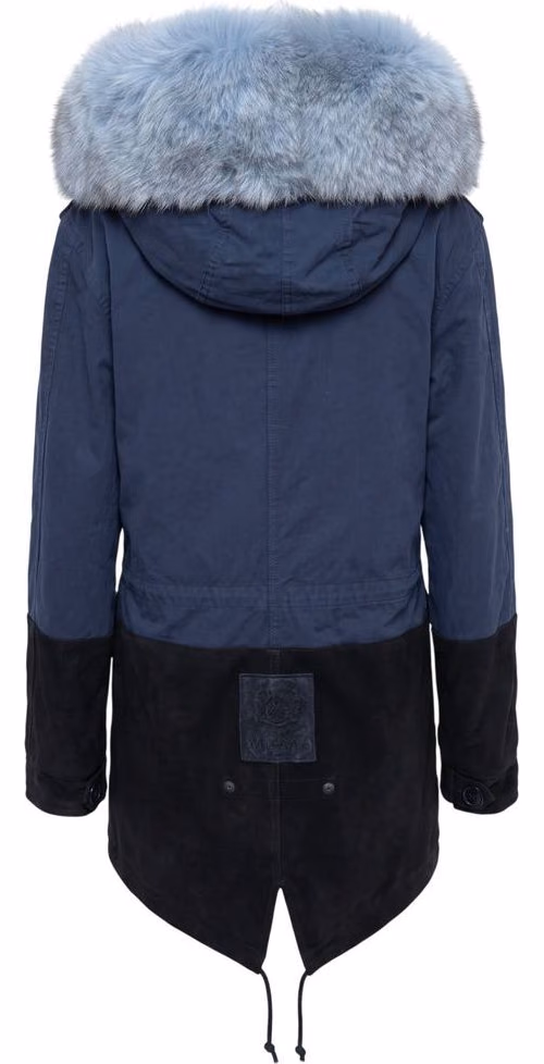Mr&Mrs Italy Blue Cotton Women's Jacket