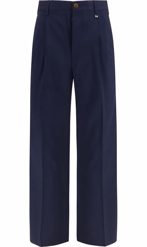 Vivienne Westwood Blue Wool Oves Aries Dress Pants