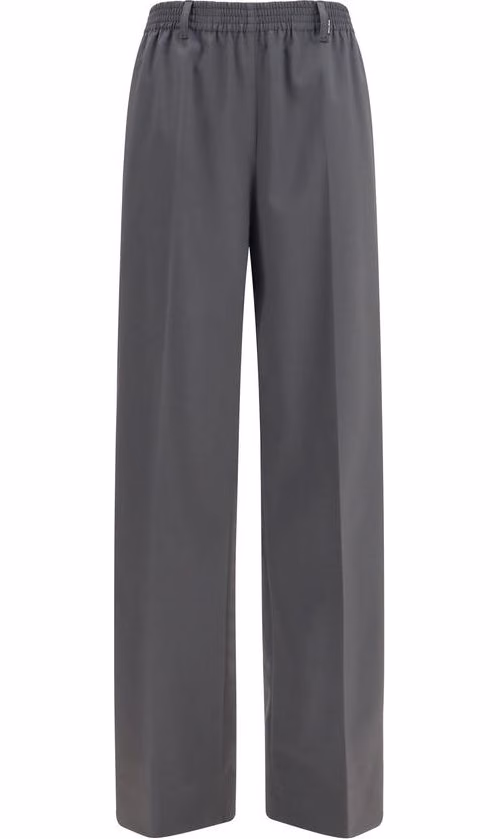 Miu Miu Gray Wool Oves Aries Casual Pants