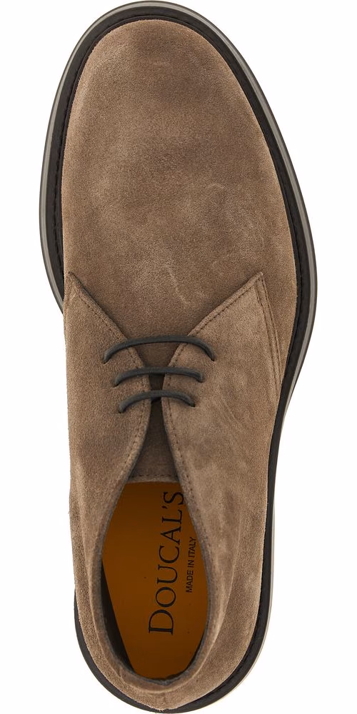 Doucal's Brown Lamb Leather Ankle Boots