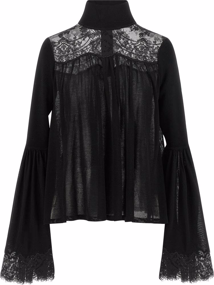 Zimmermann Black Lyocell Blouse