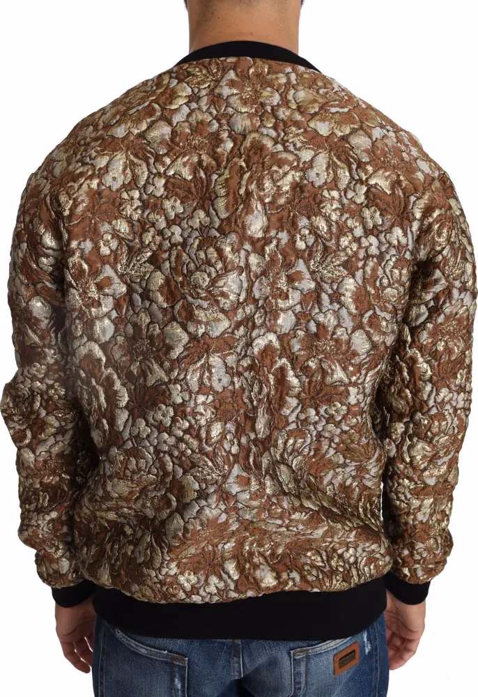 Dolce & Gabbana Multicolor MAMBO Jacquard Pineapple Pullover Sweater