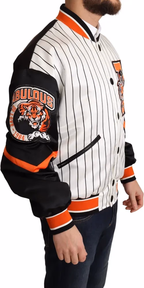 Dolce & Gabbana Multicolor Bomber King Logo #DGMILLENNIALS Jacket
