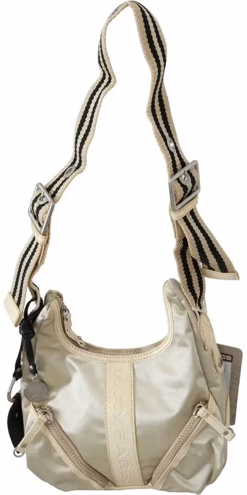 WAYFARER White Shoulder Crossbody Sling Fabric Purse