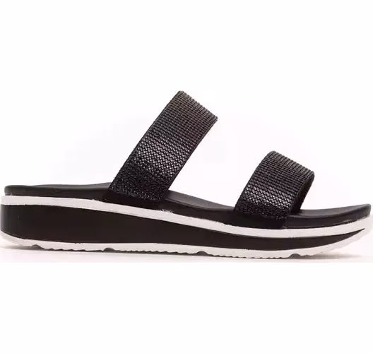 Péché Originel Black Textile Women Sandal