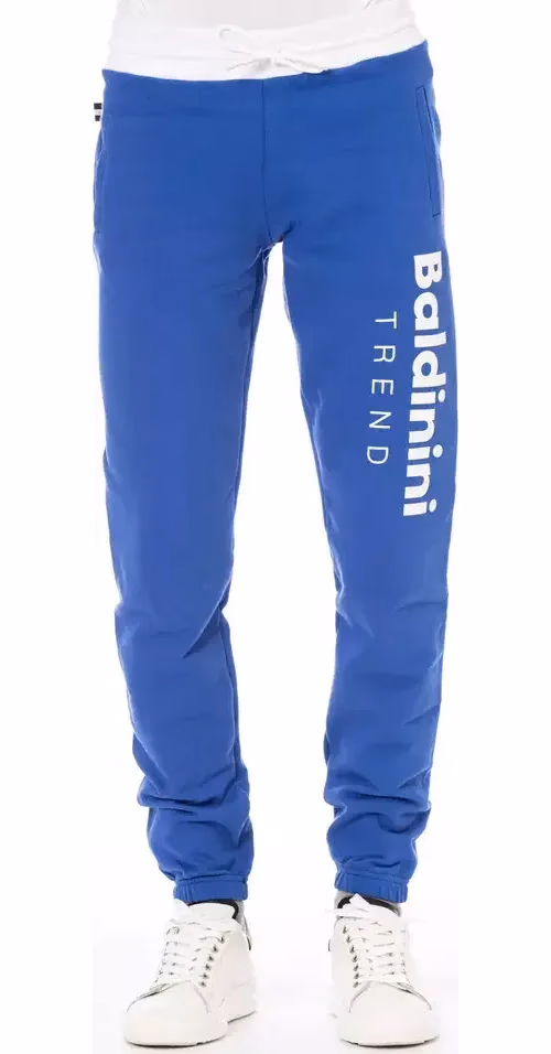 Baldinini Trend Blue Cotton Men's Sport Pant