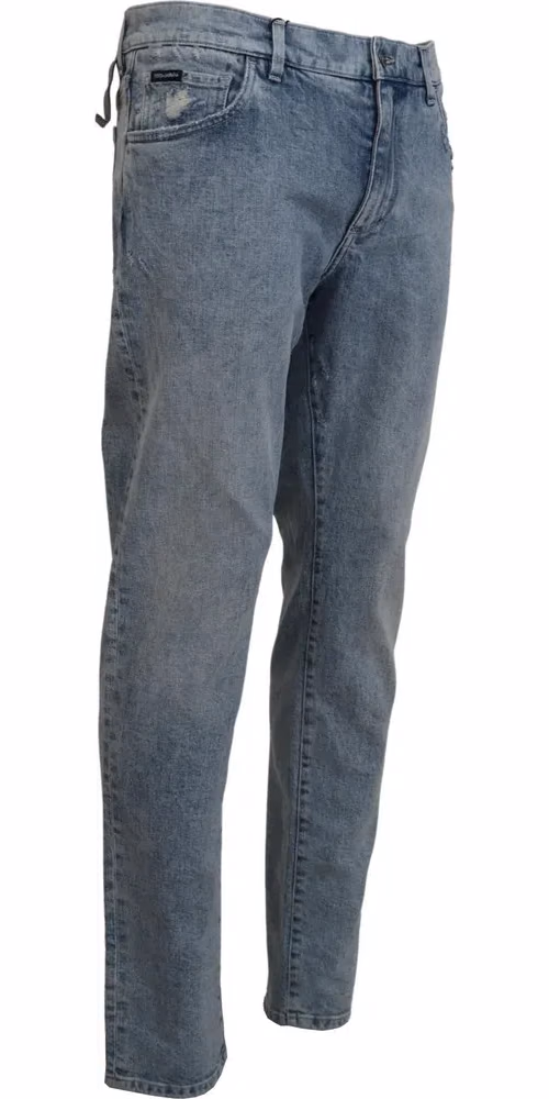 Dolce & Gabbana Blue Wash Slim Fit Cotton Denim Jeans