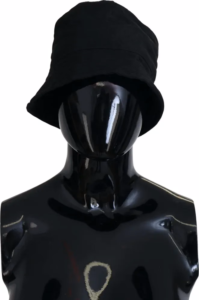 Dolce & Gabbana Black Nylon Women Bucket Cap Hat