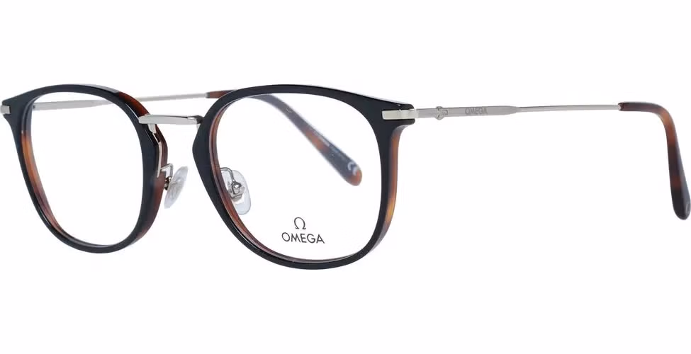 Omega Black Metal & Plastic Glasses (Frames)