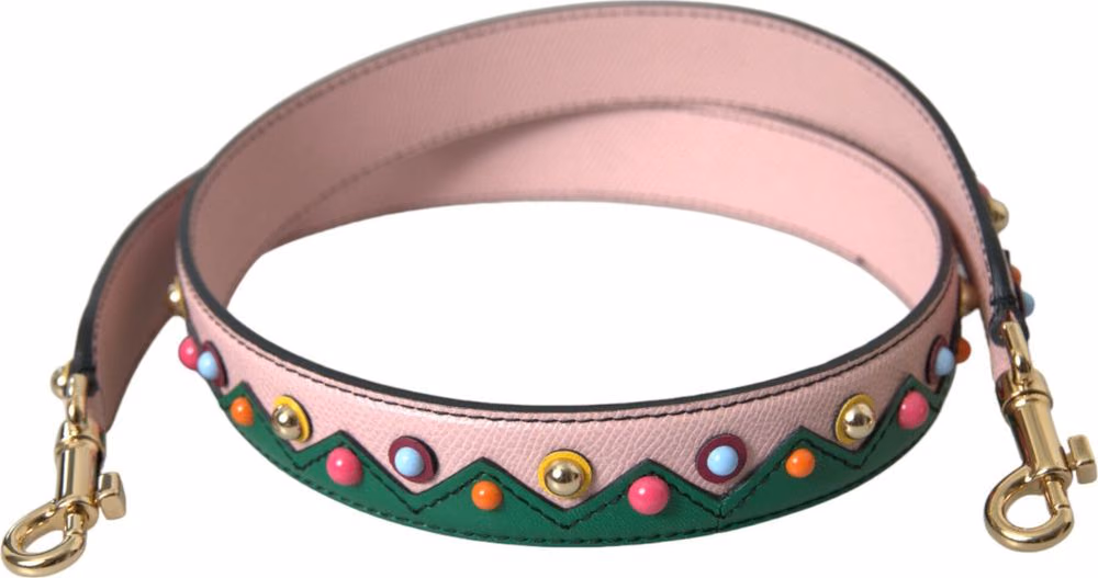 Dolce & Gabbana Pink Leather Handbag Accessory Shoulder Strap