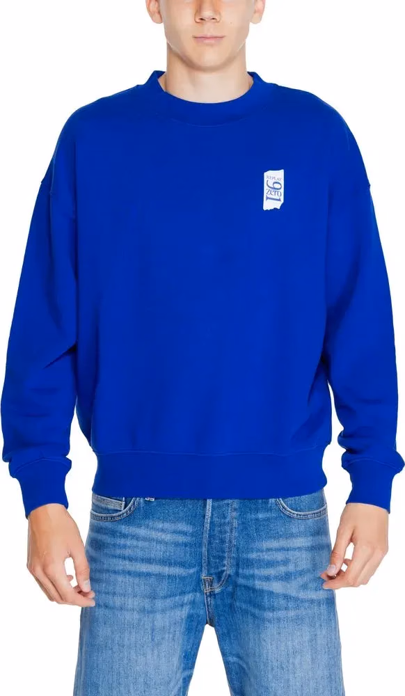 Replay Blue Cotton Sweatshirt