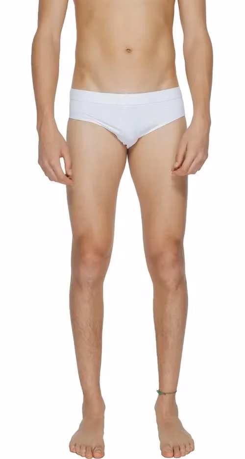 Calvin Klein White Polyamide Swim Briefs