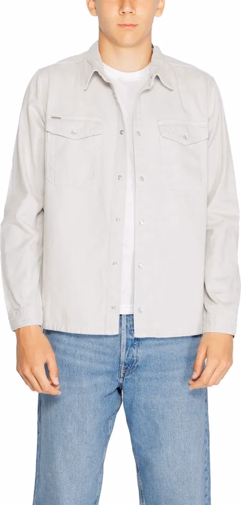 Antony Morato Gray Cotton Dress Shirt