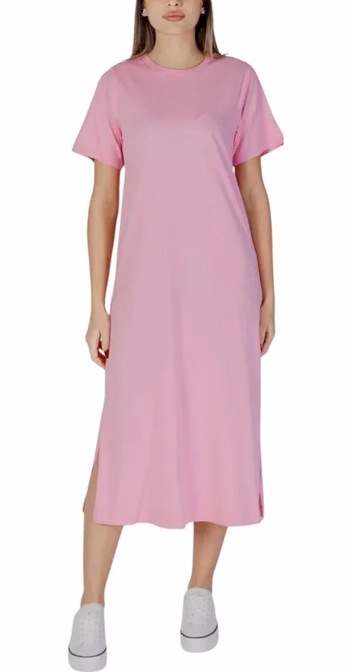 B.Young Multicolor Cotton Midi Dress