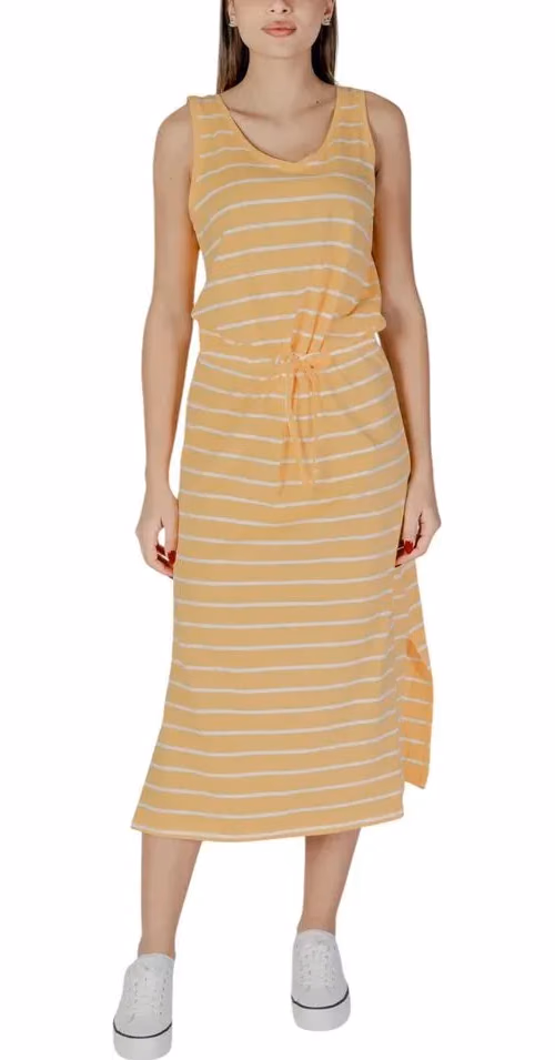 B.Young Bicolor Cotton Long Dress