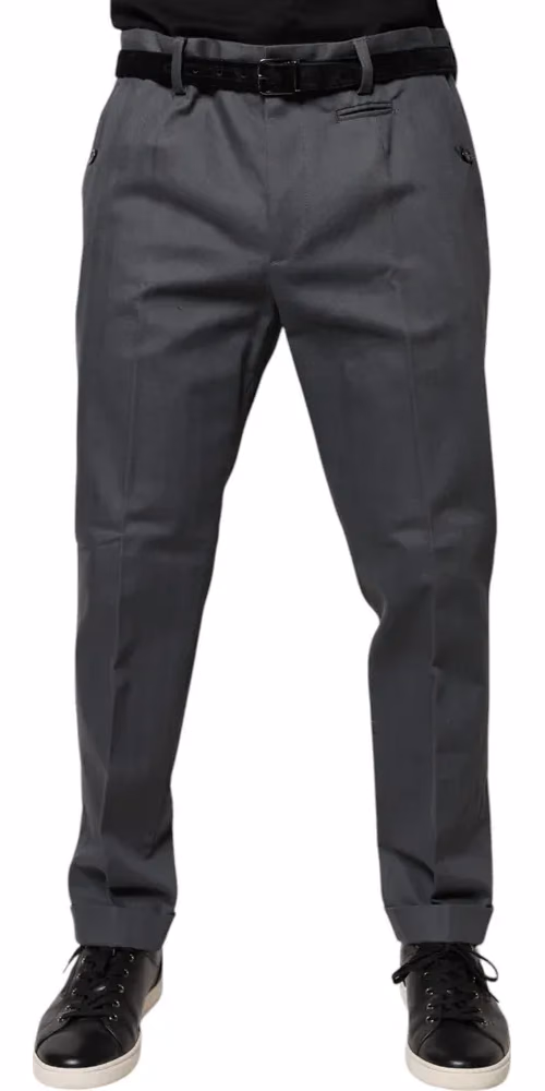 Dolce & Gabbana Gray Tapered Formal Dress Pants