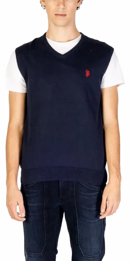 U.S. POLO ASSN. Blue Cotton Waistcoat