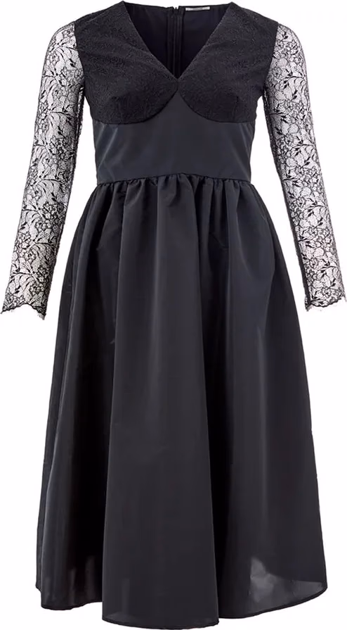 Lardini Black Polyester Cocktail Dress
