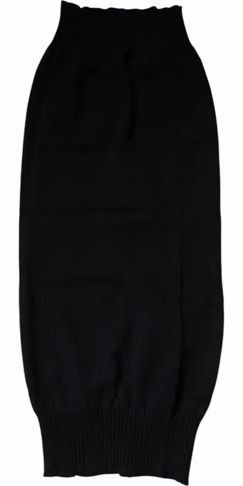 Dolce & Gabbana Black Cashmere Knitted Neck Warmer Foulard Scarf