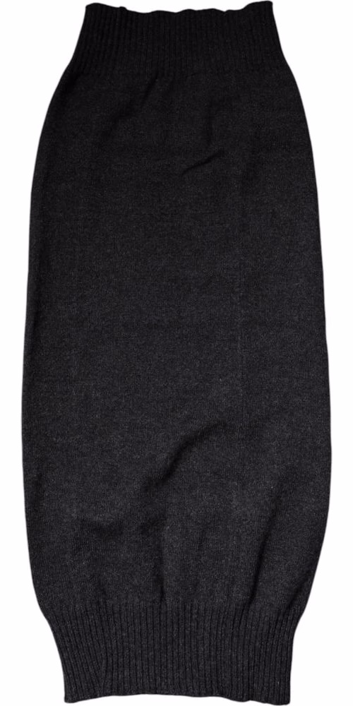 Dolce & Gabbana Black Cashmere Knitted Neck Warmer Foulard Scarf