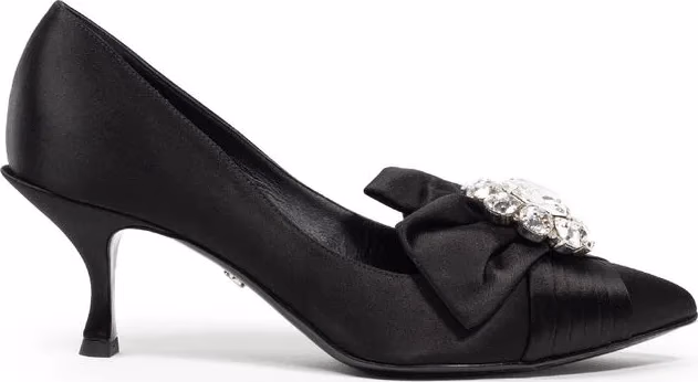 Dolce & Gabbana Black Viscose Pumps