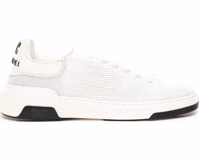 White Leather Athletic Sneakers