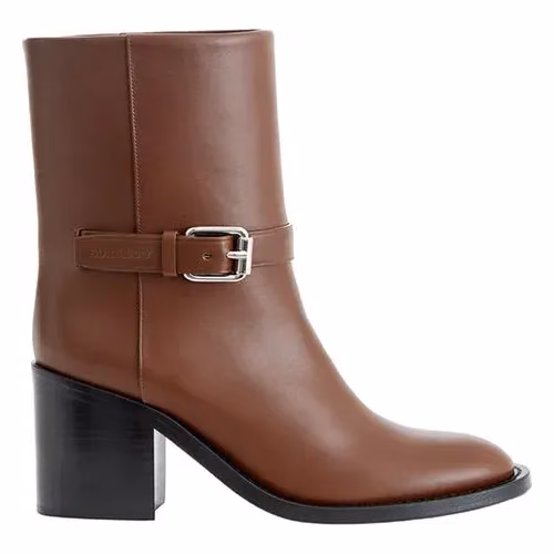 Burberry Brown Leather Ankle Boots