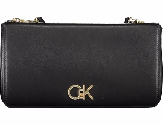 Calvin Klein Black Polyester Women Shoulder Bag