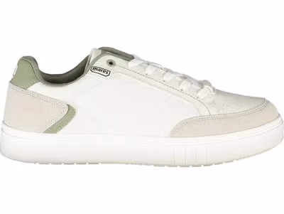 White Polyurethane Men Sneaker