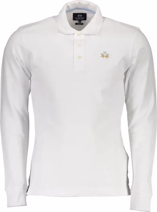 La Martina Elegant Slim Fit Polo with Embroidery Details
