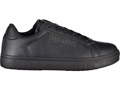 Black Polyurethane Men Sneaker