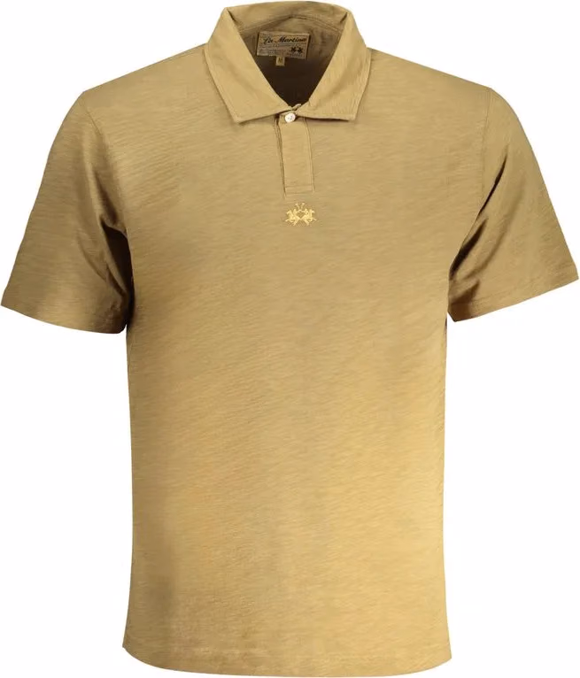 La Martina Verde Cotton Men Polo Shirt