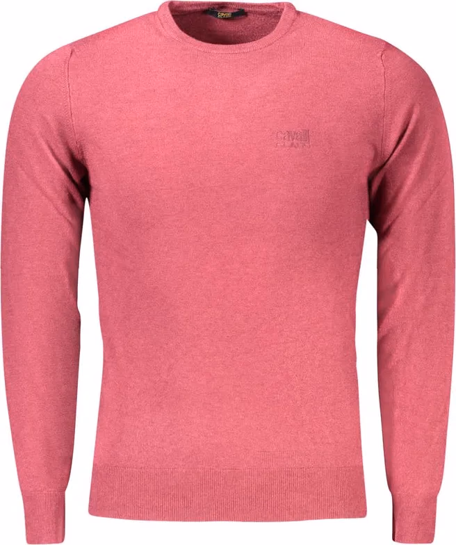 Cavalli Class Rosso Viscose Men Sweater