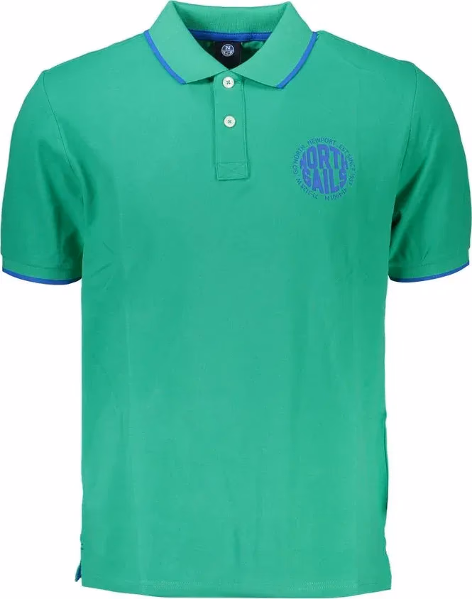 North Sails Verde Cotton Mens Polo Shirt