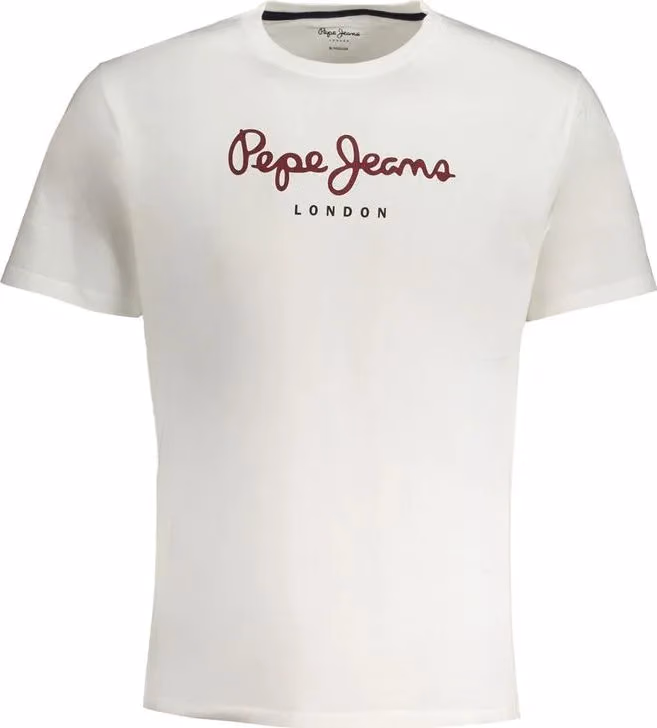 Pepe Jeans Bianco Cotton Men T-Shirt