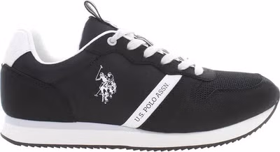 Black Polyester Men's Sneaker