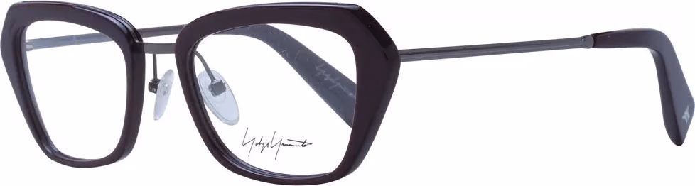 Yohji Yamamoto Burgundy Metal & Plastic Glasses (Frames)