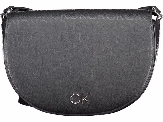 Calvin Klein Black Polyurethane Women Shoulder Bag