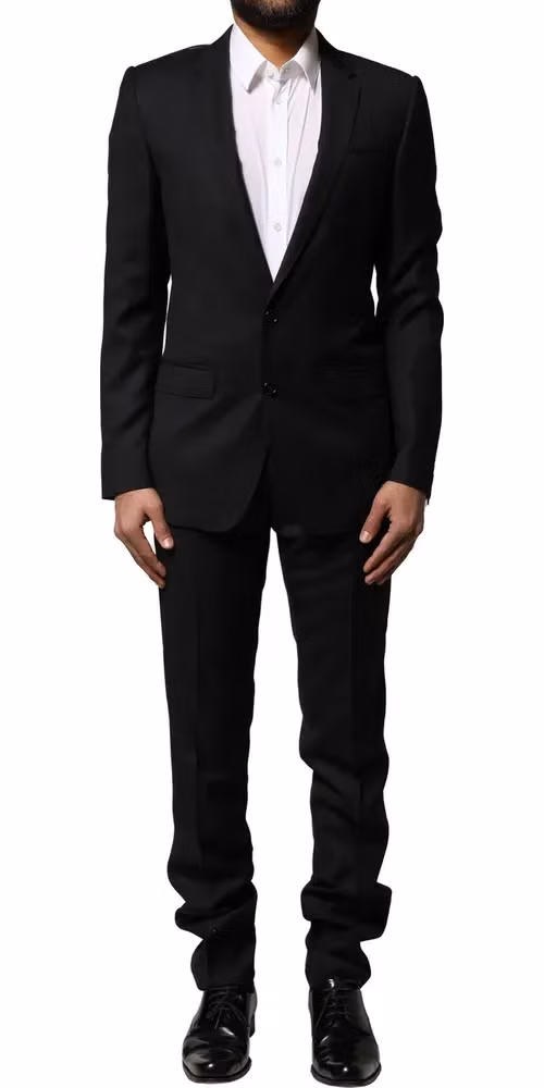 Dolce & Gabbana Blue MARTINI Wool Formal 2 Piece Suit