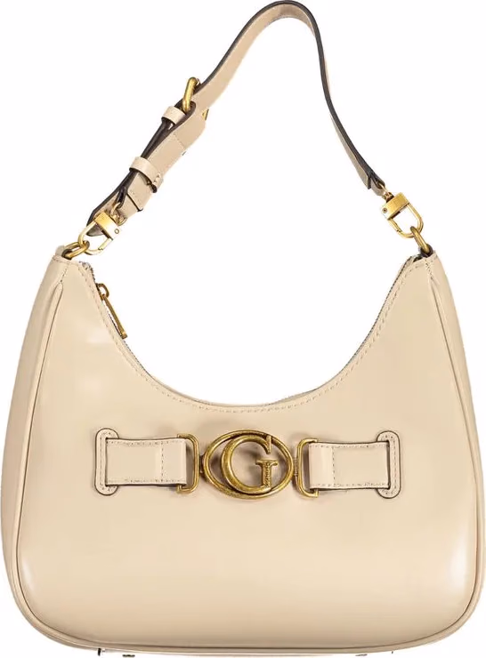 Guess Jeans Beige Polyurethane Women's Shoulder Bag