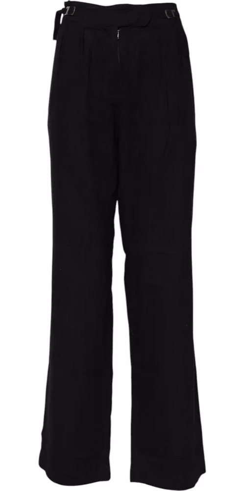 Ermanno Scervino Black Straight Fit High Waist Pants