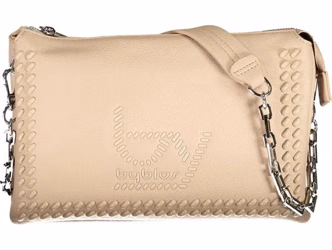 BYBLOS Beige Polyurethane Women Handbag