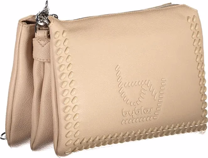 BYBLOS Beige Polyurethane Women Handbag