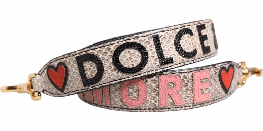 Dolce & Gabbana Multicolor DG AMORE Patch Bag Accessory Shoulder Strap